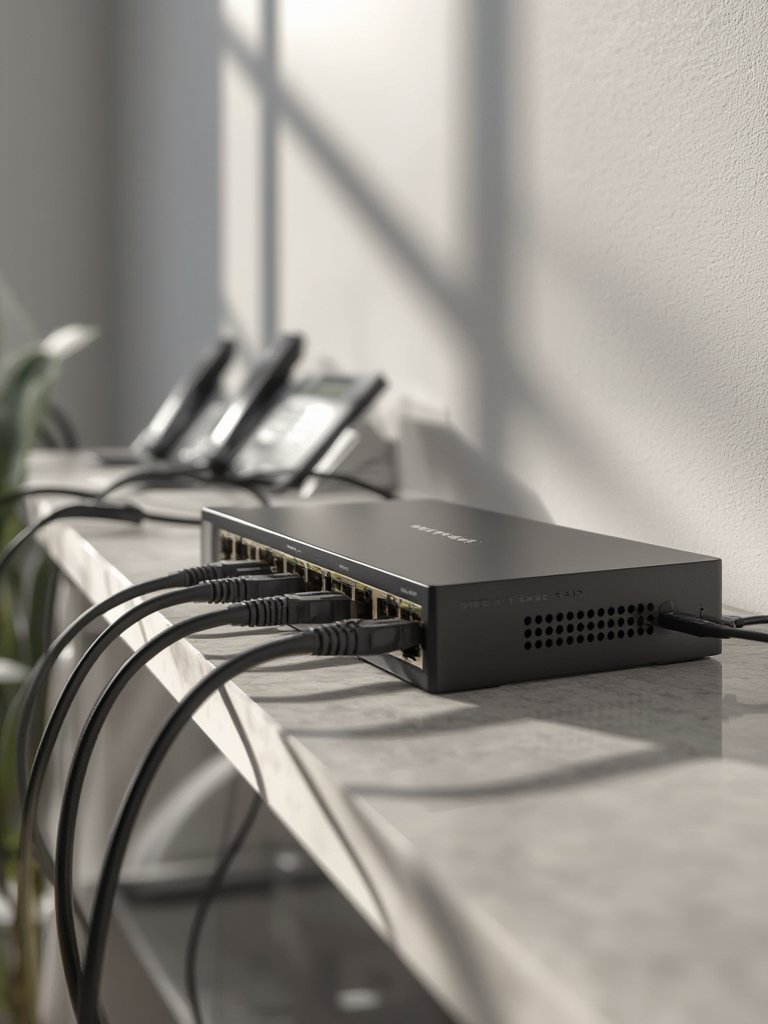 PoE Switch in action