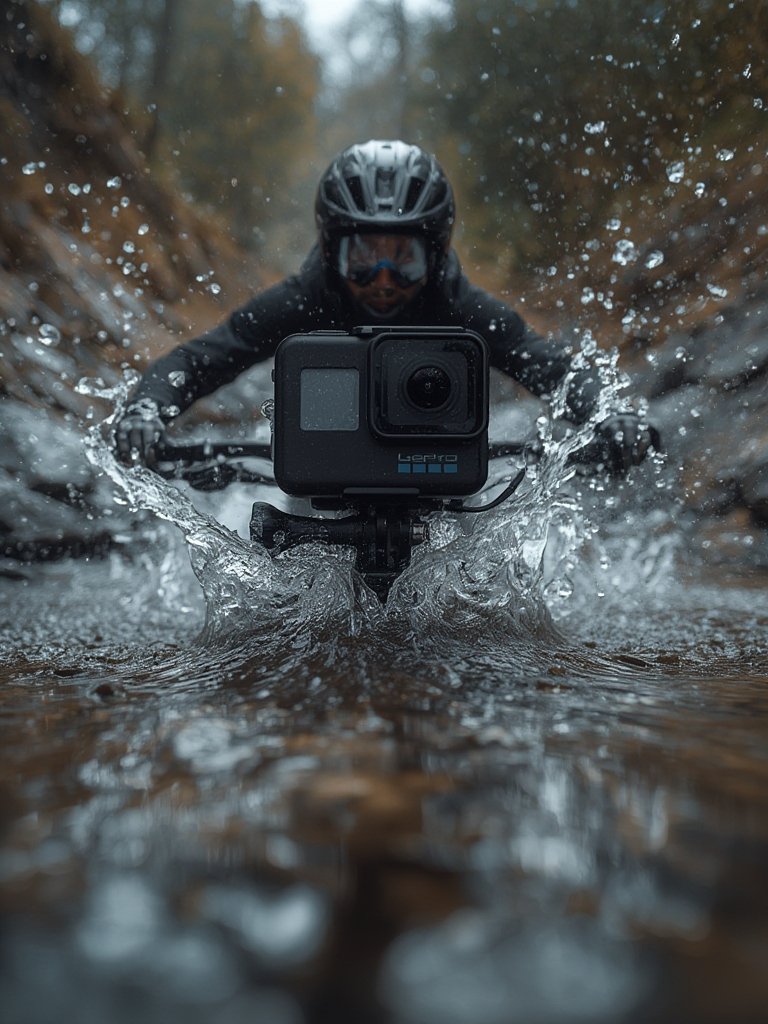 action camera in action