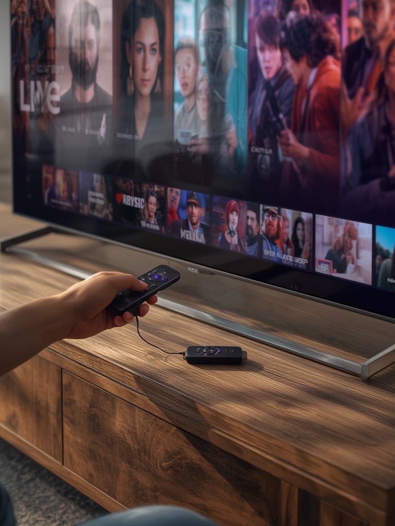 Roku Stick in action