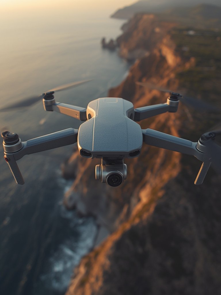 drone photography in action