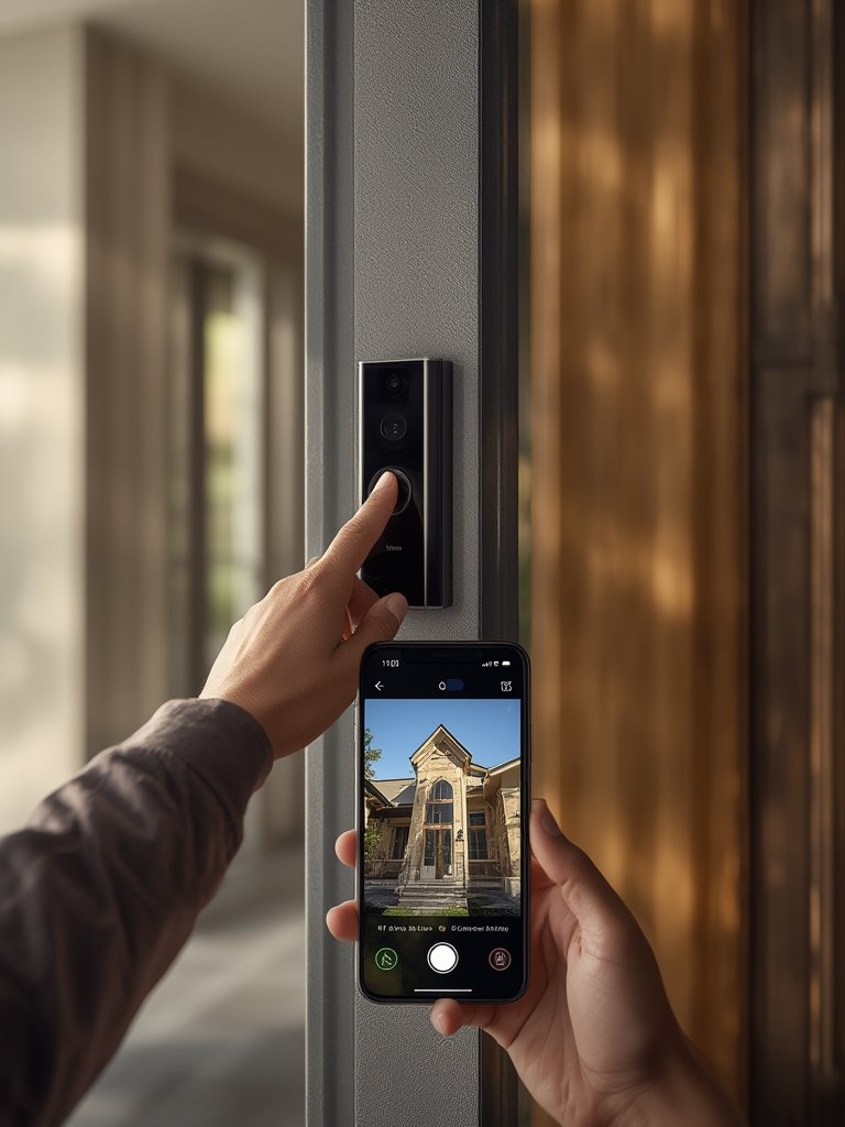 video doorbell in action