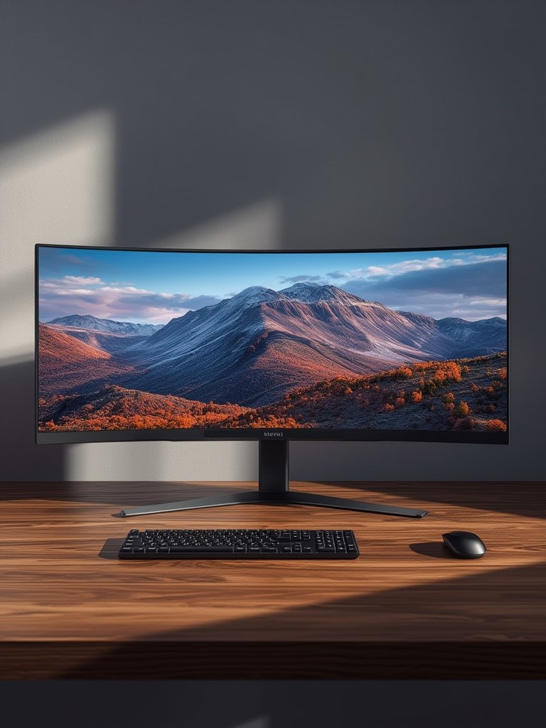curved monitor - Illustration 2
