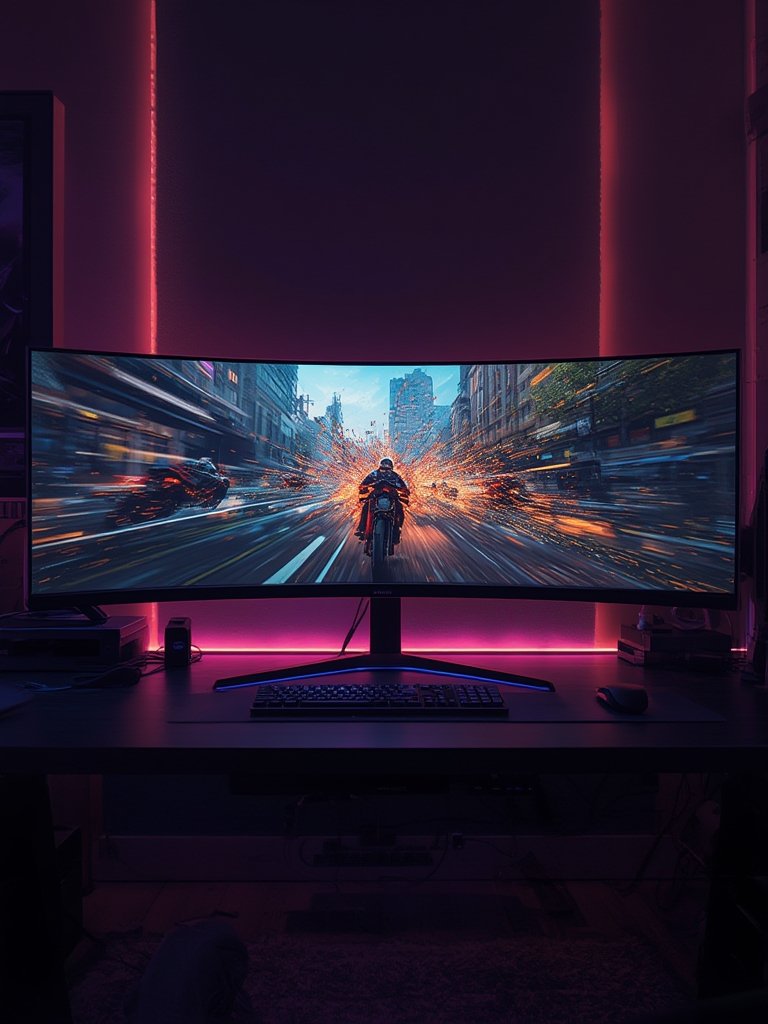 curved monitor - Illustration 3