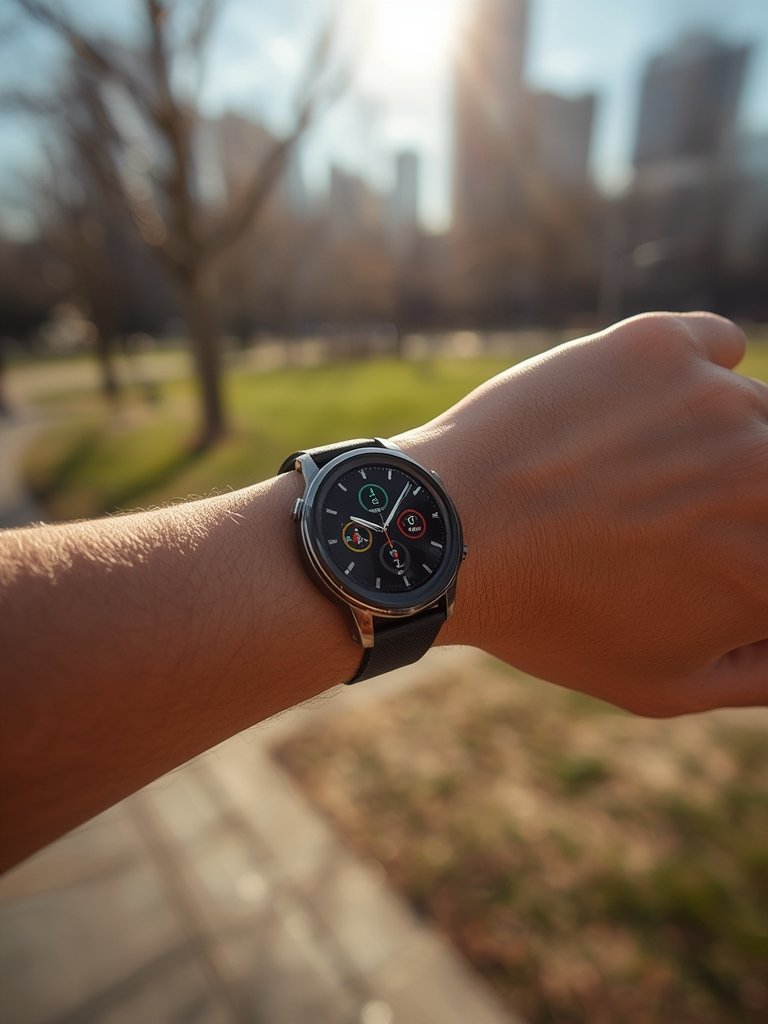 smart watch in action