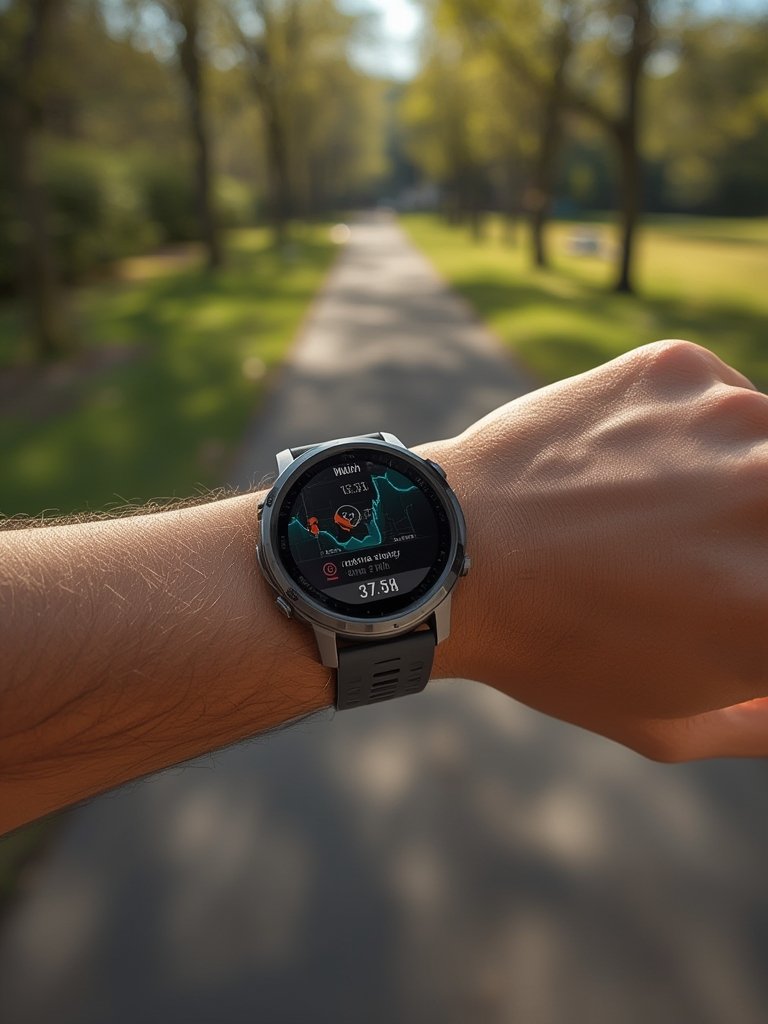 fitness smartwatch in action