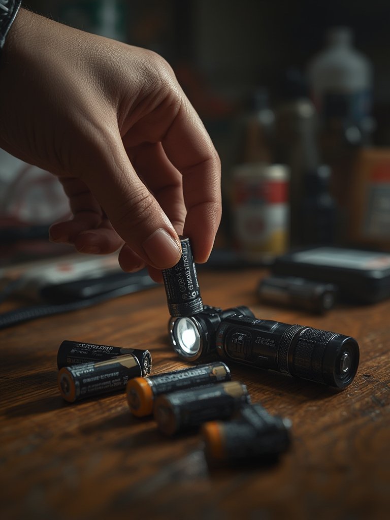 CR123A batteries in action