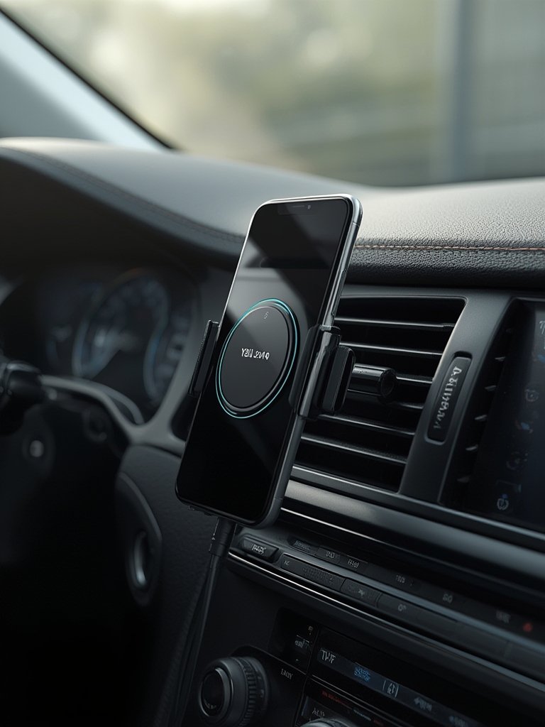 magnetic car wireless charger - Illustration 2