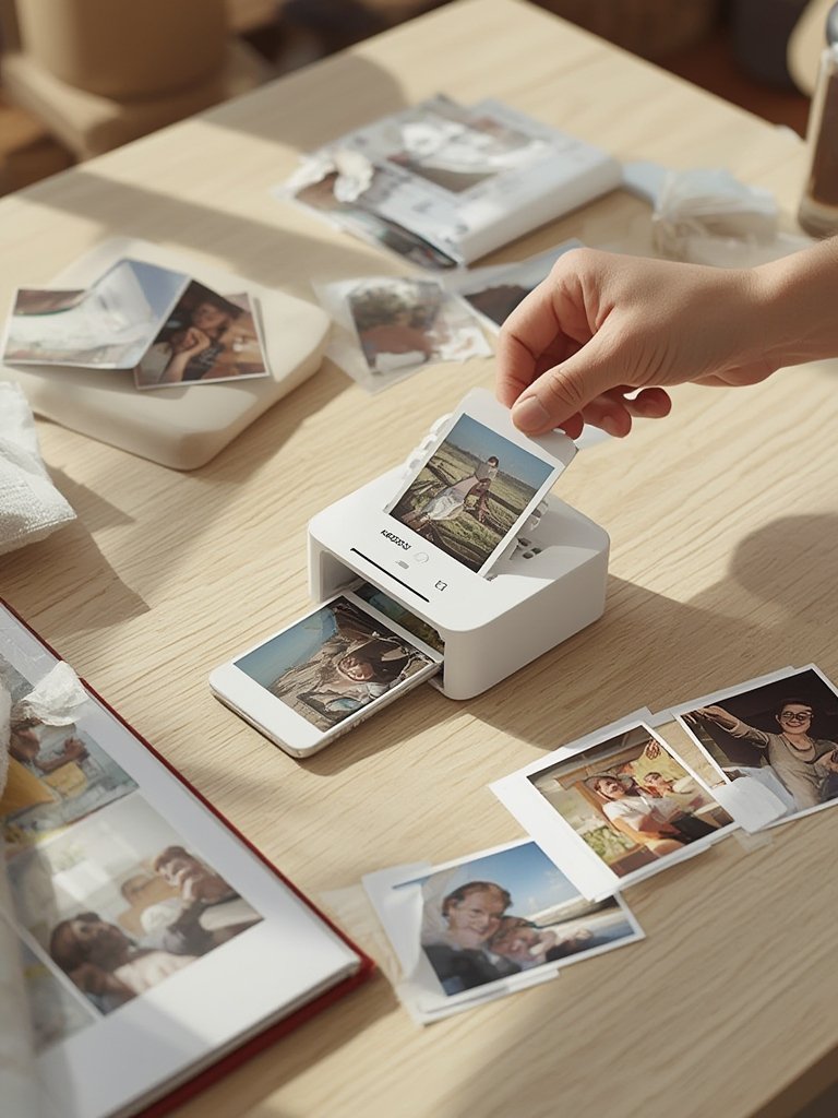 instant printer in action