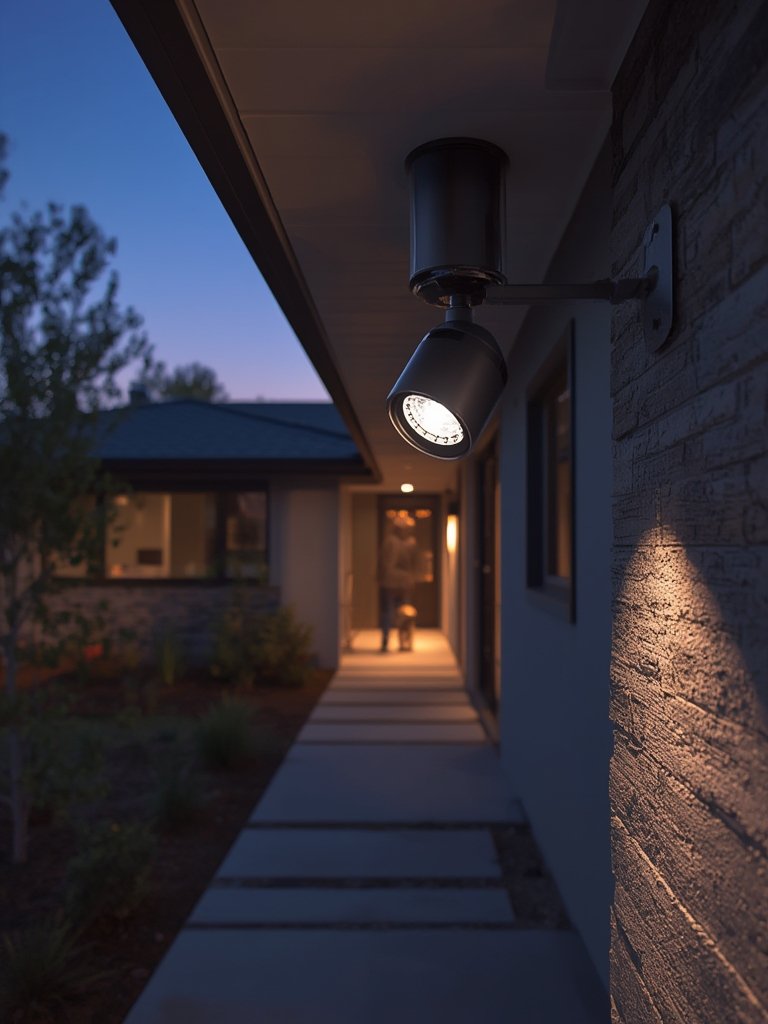 security camera in action