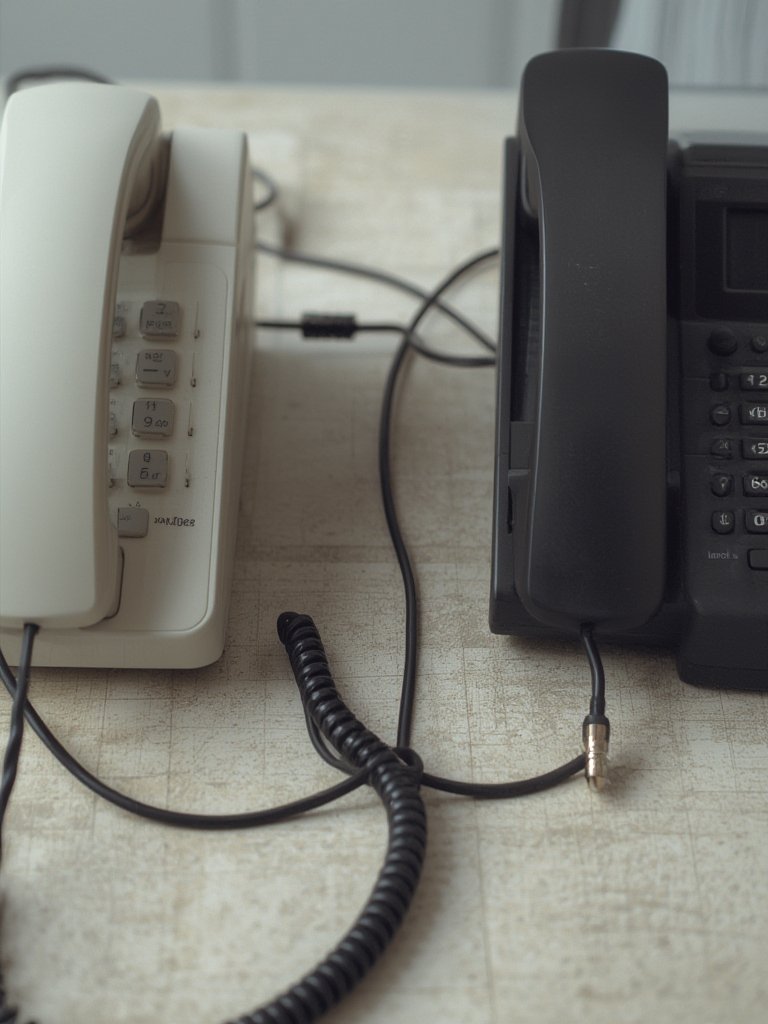 telephone cord in action