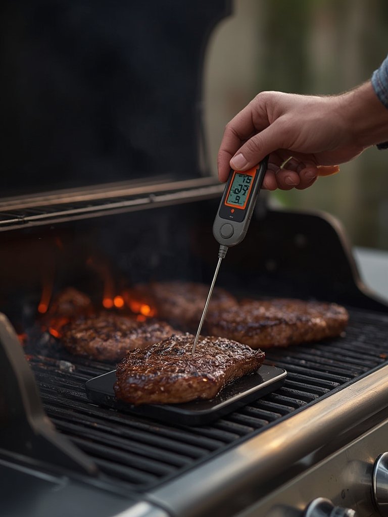 wireless thermometer in action