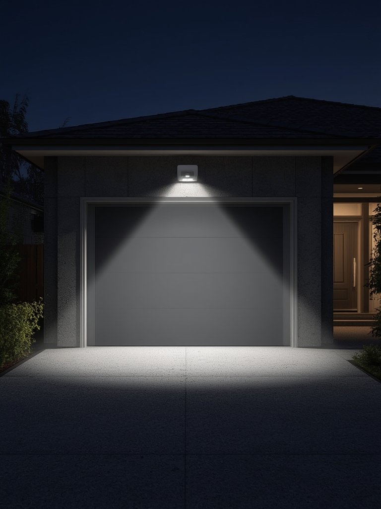 floodlight camera in action