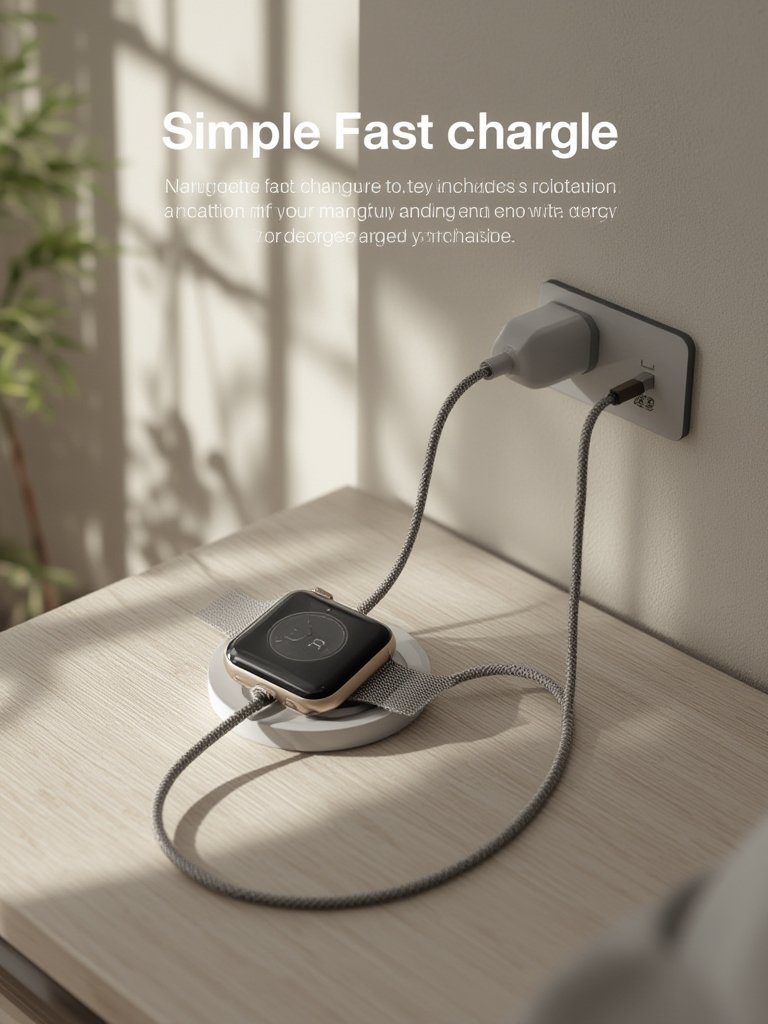 apple charger in action