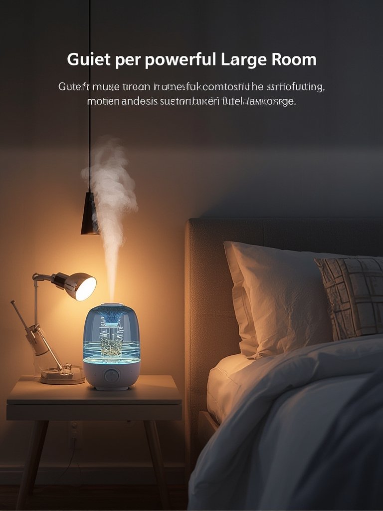 smart humidifier in action