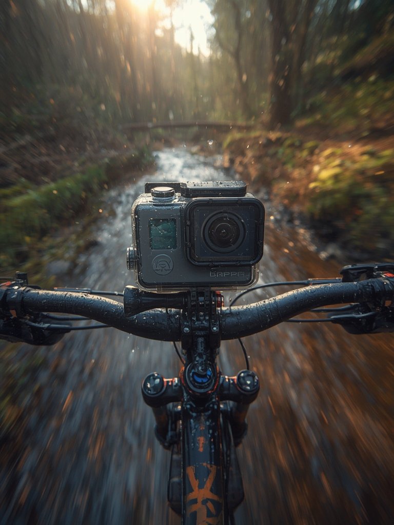 action camera in action