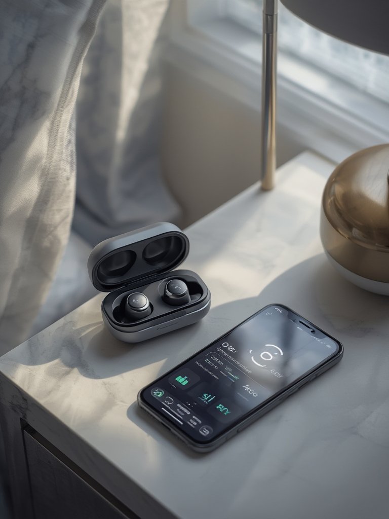 wearable health earbuds - Illustration 2