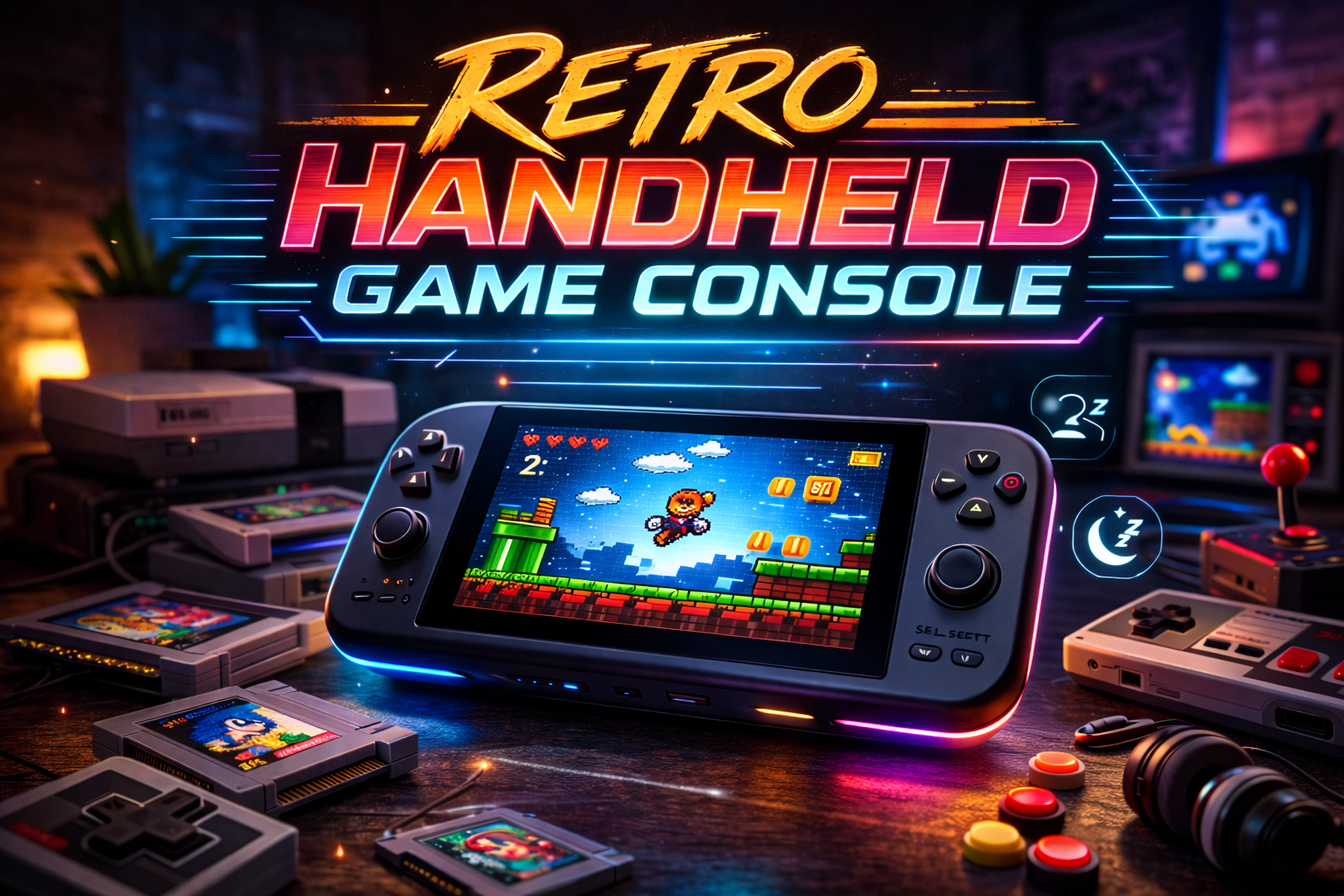 Retro Handheld Game Console