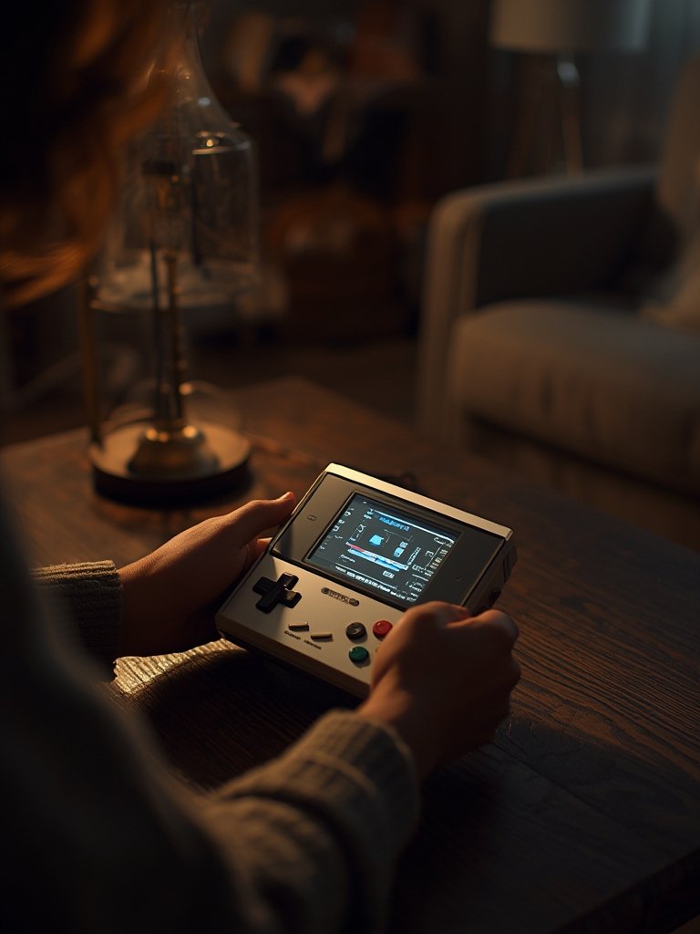 retro handheld game console - Illustration 3